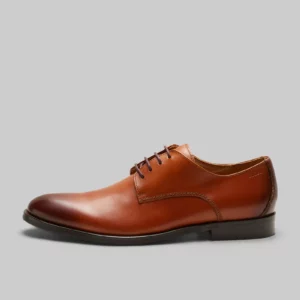 Derby élégant SEBASTIAN cognac à lacets au design classique