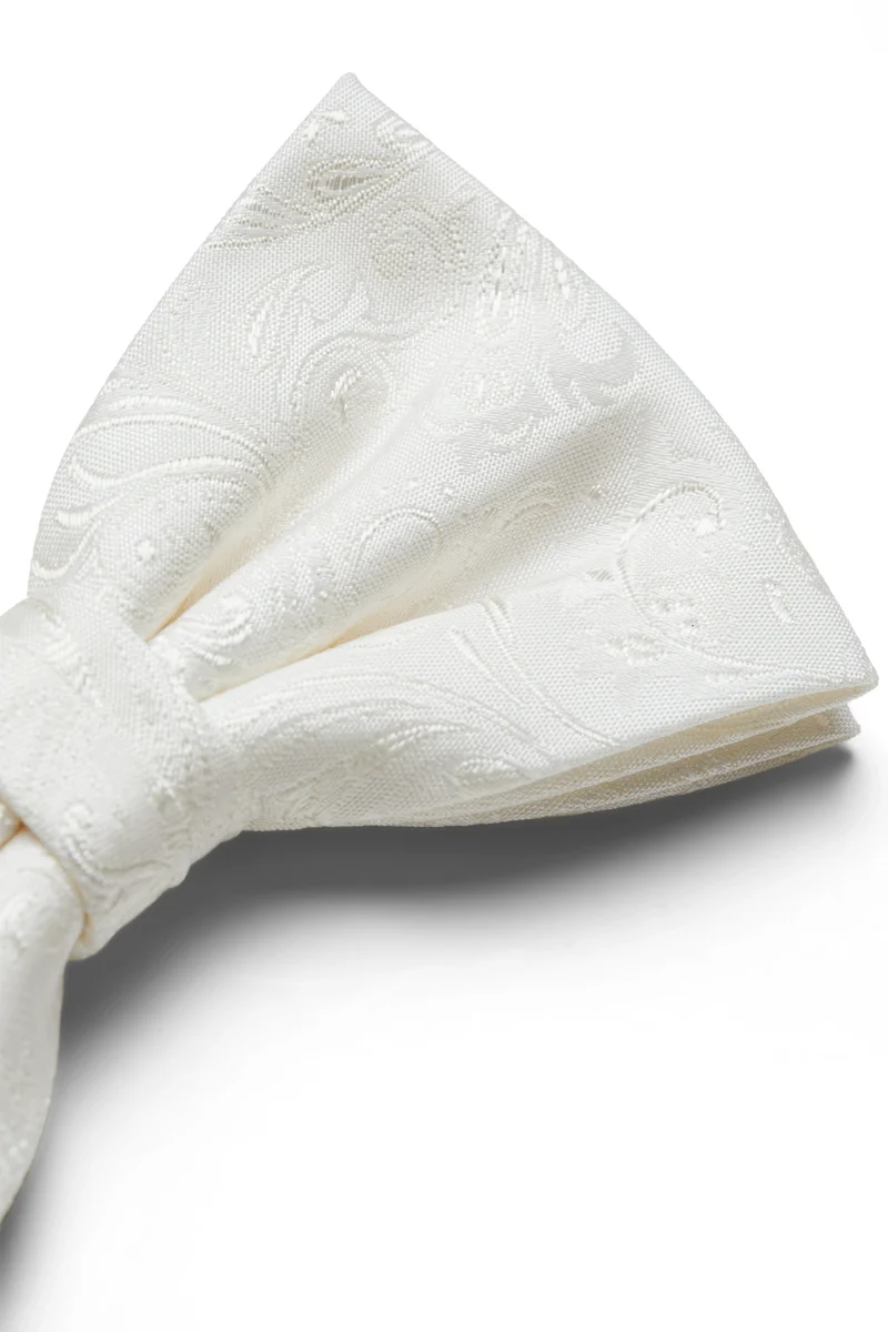 Nœud papillon et pochette avec motif jacquard pour cérémonie mariage – Image 2