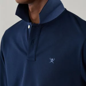 polo coupe slim à manches longues avec logo 06XA