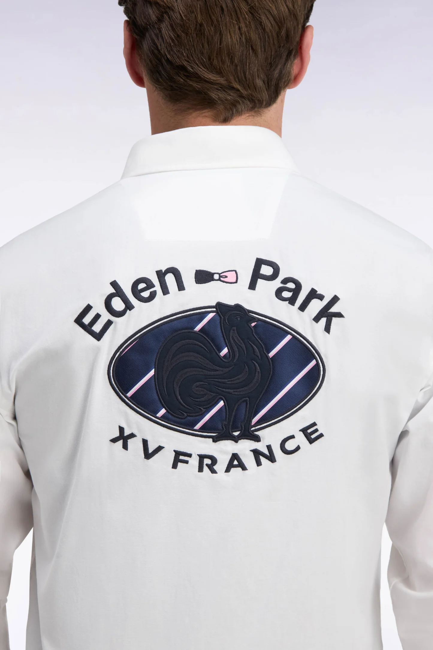 Chemise EDEN PARK XV de France en coton blanc patch dos 06RQ – Image 4