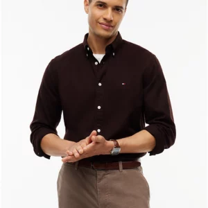 Chemise TH coupe standard Flex en flanelle 06UE
