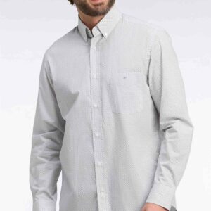 Chemise en coton blanc EDEN PARK à micromotifs nœuds papillon 06RJ
