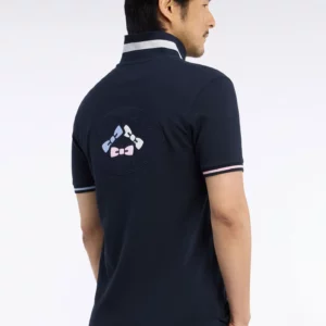 Polo manches courtes EDEN PARK en coton marine 06S4