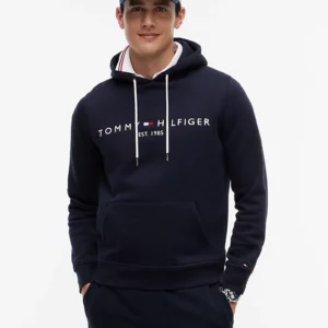 Sweat TH à capuche à logo en molleton flex 06SU