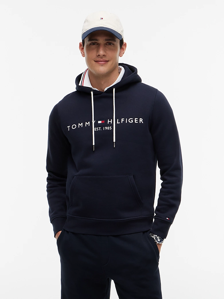 Sweat TH à capuche à logo en molleton flex 06SU