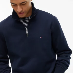 Sweat TH en molleton effet peau de pêche zippé 06TZ