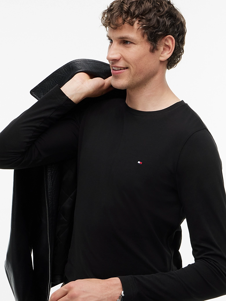 T-shirt slim TH en jersey à manches longues 06U2