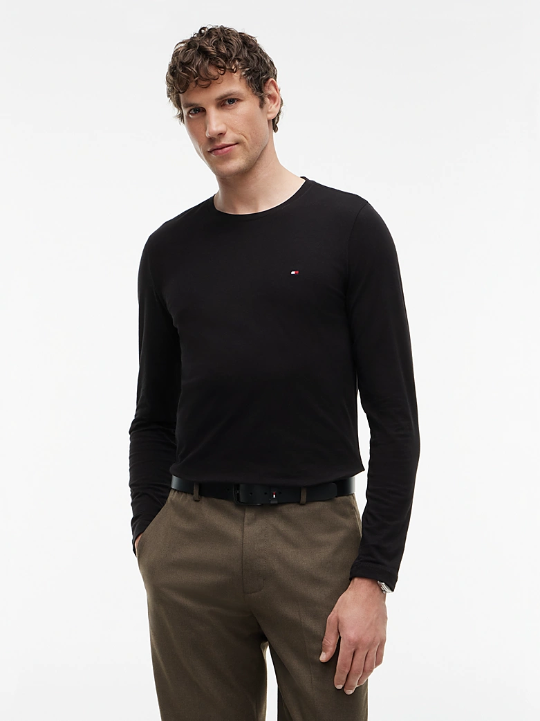 T-shirt slim TH en jersey à manches longues 06U2 – Image 3