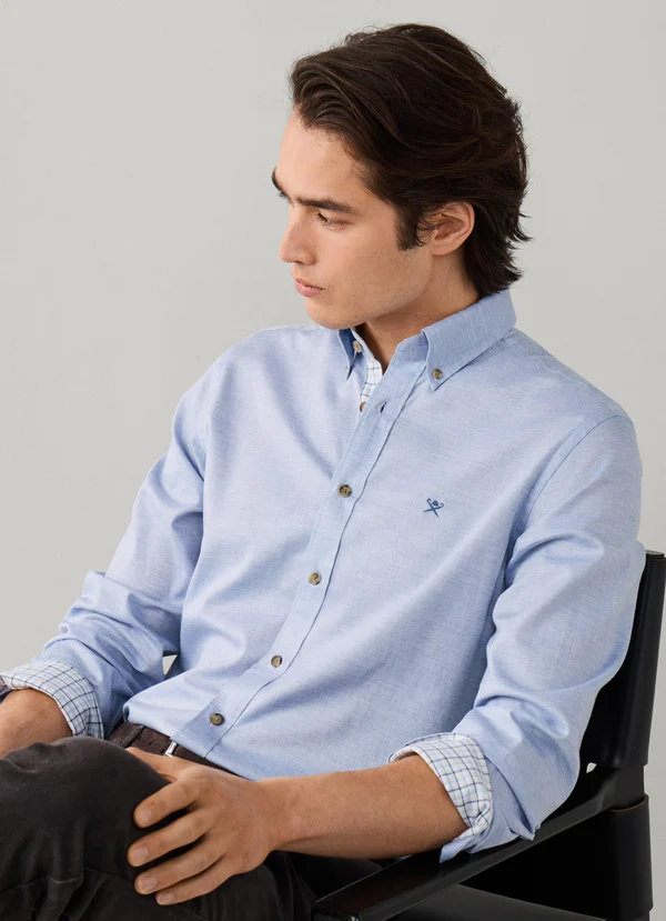 chemise HACKETT coupe ajustée flanelle multi passepoils 06X3