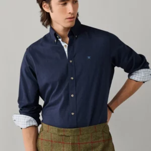 chemise HACKETT coupe ajustée flanelle multi passepoils 06X4