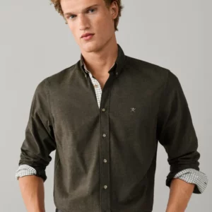 chemise HACKETT coupe ajustée flanelle multi passepoils 06X5