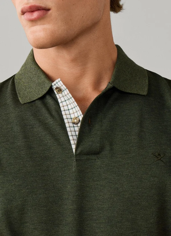 polo coupe regular HACKETT à manches courtes mercerisé 06XE – Image 2