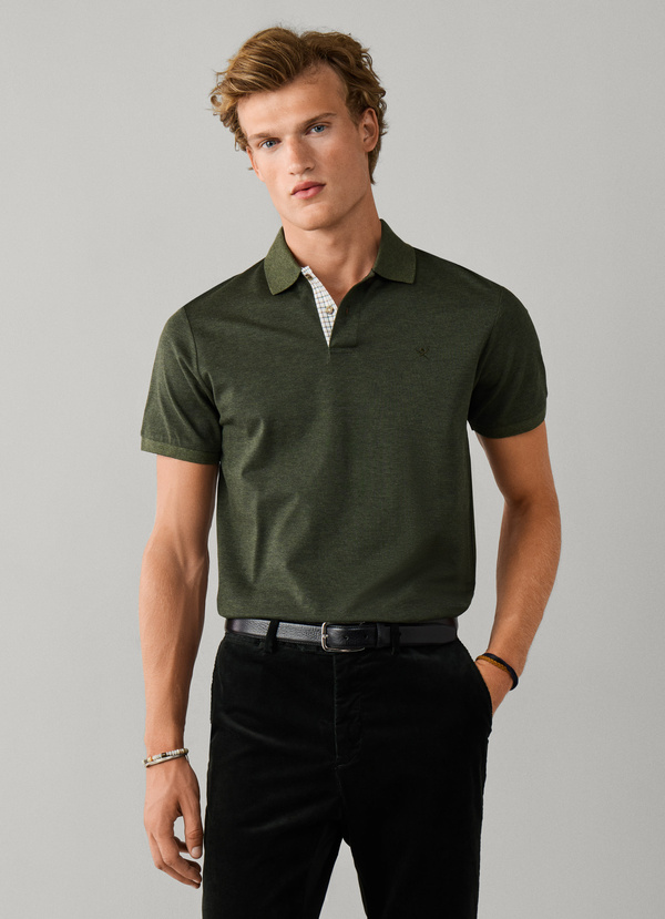 polo coupe regular HACKETT à manches courtes mercerisé 06XE – Image 3