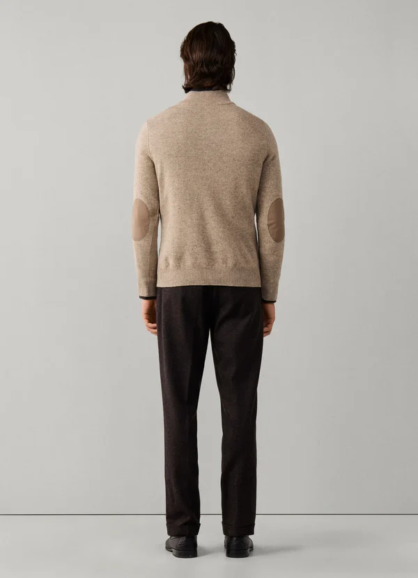 pull HACKETT en laine d'agneau à demi-zip 06XK – Image 6